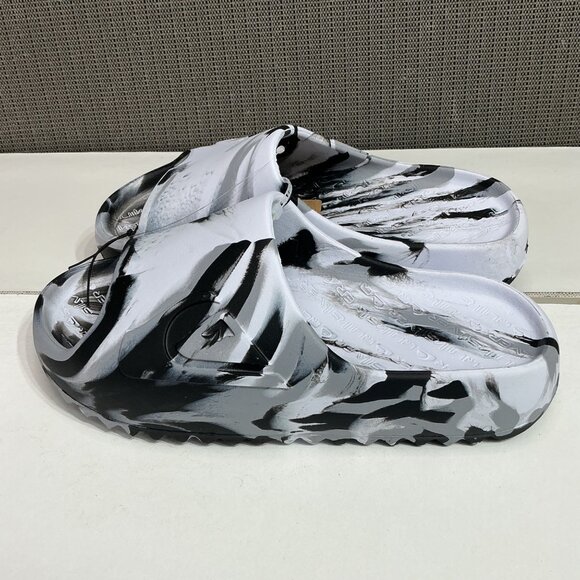 Quiksilver Mens Size 7 Monochrome Slide Sandals - Picture 1 of 7
